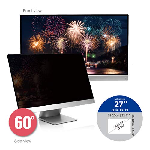 SenseAGE Anti-Blue Light Privacy Screen Protectors Filter for Widescreen Monitor 27″ inch 16:10 for Windows Laptop/Dell/Lenovo/HP/MacBooks & PC Monitors