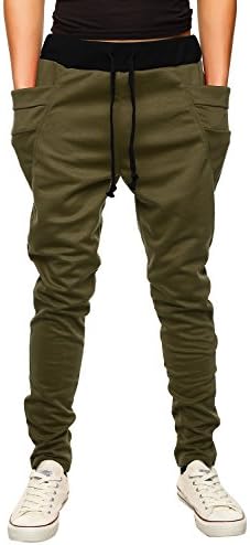 Mens Mens Pants Casual Baggy Jogger Harem Sweatpants Pants Slacks Trousers