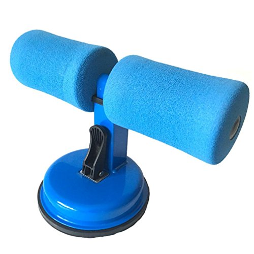 MatureGirl Home Fitness Equipment Sit-ups Assistant Device, Adjustable Height Sit-ups Fitness Equipment Body Waist Belly Exercise Tool (Blue)