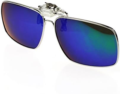 Mens&Womens Retro Polarized Clip on Flip up Plastic Sunglasses