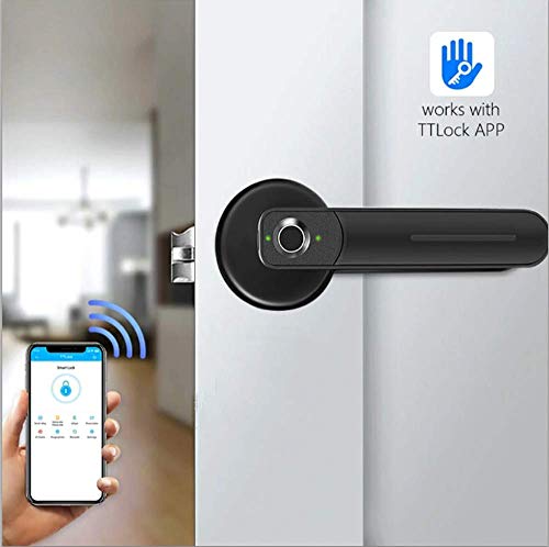 Keyless Entry Door Lock Smart Biometric Fingerprint Door Lock Safe Front Door Handle with Fingerprint Bluetooth App Key… - Image 3