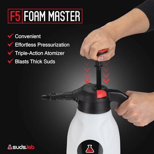 Suds Lab F5 Foam Master, Triple-Action Pump Sprayer, 3 Nozzles, 70 oz. photo 11