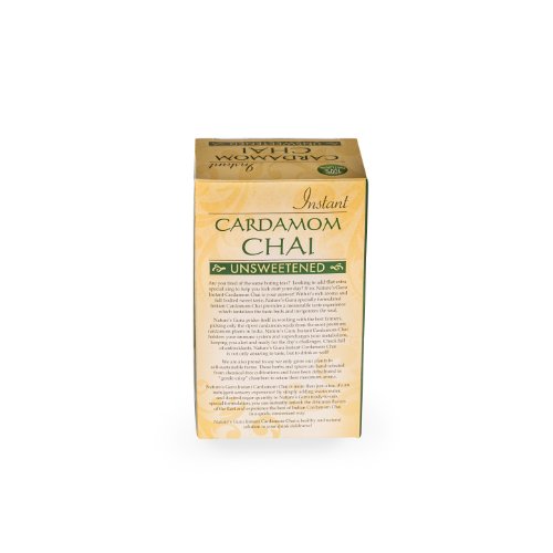 image for Nature's Guru Instant Cardamom Chai Tea Drink Mix Unsweetened 10 Count