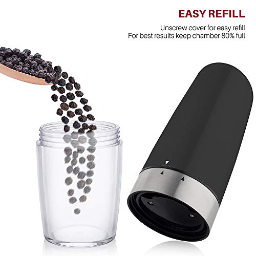 Gravity Electric Pepper Grinder or Salt Grinder Mill with Adjustable