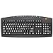 Keys-U-See Black Large Print Keyboard - High Contrast Black on White Keys - Enhanced Visibility for Easy Typing - for Visually Imparied People - Product #10090104