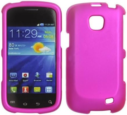 Premium - Samsung illusion i110 Leather Honey Solid Hot Pink - Faceplate - Case - Snap On - Perfect Fit Guaranteed