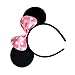 SuperLi Mickey Mouse Ears Headband Costume Acessory for Boys and Girls Birthday Party or Celebrations (Set of 10)