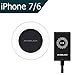 ANGELIOX Fast Wireless Charger Charging Pad with Qi iPhone Wireless Charging Receiver Patch for iPhone 7/7 Plus/6S Plus/6 Plus/6S/6/5S/5/5C/SE (Included A Qi Receiver)