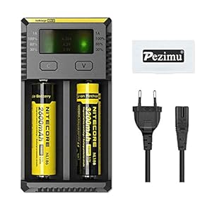 Pezimu Nitecore New i2 Ladegerät für 18650 Akku e-Zigarette Batterie