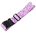 SINOKAL Luggage Straps Suitcase Belts Polyester Fabric Colorful Pattern Sturdy Packing Belt Strap (Not Include the Luggage) (One Pack-Purple Pattern)