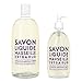 Compagnie de Provence Savon de Marseille Extra Pure Liquid Soap - Aromatic Lavender - 16.9 Fl Oz Glass Pump Bottle and 33.8 fl oz Plastic Bottle Refill