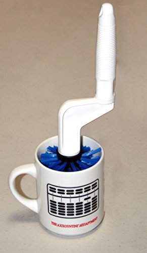 2 Brush Combination Deal – Imported From Germany Long Handled Dish Brush with Trigger Release Liquid Dish Detergent Dispenser and Spinning Brush Cleans Bottom of Mugs or Drinking Glasses Easily