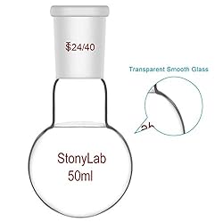 StonyLab Glass 50ml Heavy Wall Single Neck 1 Neck