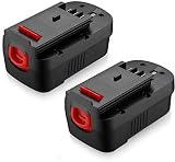 Powerextra Upgraded 2 Pack 3700mAh 18Volt HPB18 Replacement Battery Compatible with Black and Decker HPB18 HPB18-OPE 244760-00 A1718 FS18FL FSB18 Firestorm Black and Decker 18 Volt Battery