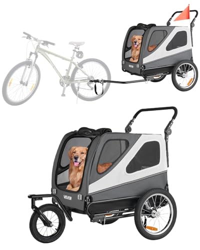 VEVOR 2-in-1 Pet Bike Trailer