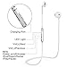 FKANT Bluetooth Headphones, Upgrade Version Stereo Bluetooth Eurbuds V4.1 Wireless Headphones Earphones with Mic, CVC6.0 Noise Cancellation Compatible for iPhone X 8 7 Plus Android (White)