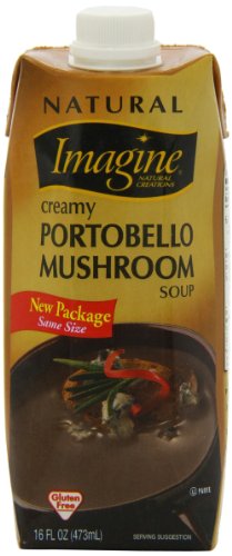 Imagine creamy portobello mushroom soup filtered Water portobello mushrooms, Organic onions, Organic soy Milk (filtered Water (084253240703)