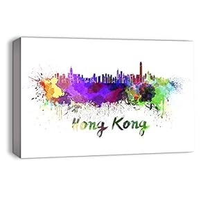 Watercolor Abstract Ink Splash Painting Artwork for Home Framed