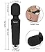 Cordless Wand Massager, Rechargeable Bullet Personal Waterproof Magic Mini Massager, 20x Multi Speeds Powerful Vibration for Body Therapeutic - Black