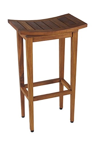 AquaTeak The Original 30" Tall Maluku Teak Bar Stool