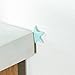 Alfto Starfish Shape Silicone Wall Protectors Self Adhesive Door Handle Bumper Guard Stopper Rubber Stop Home Stickers for Wall Decoration 5pcs(4.5x0.8cm)