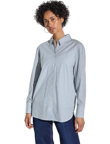 Street One A345538 Camicia a Righe, Smoked Blue, 44 Donna