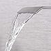 KES cUPC NSF Certified SUS304 Stainless Steel Waterfall Bathroom Vanity Sink Faucet with Extra Large Rectangular Spout Lead-free, Brushed Finish, L3186A