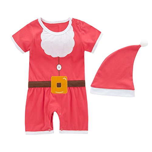 May's Baby Boys Christmas Cute Costume Jumpsuit Romper with Hat