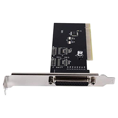 QNINE PCI Parallel Port Expansion Card, PCI to DB25 LPT Converter Adapter Controller Desktop PC Printer Low Profile Bracket
