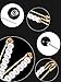 Jetec 6 Pcs Sweater Closure Clips for Cardigans Pearl Dress Shawl Collar shirt Brooch Clips for Women Decor(Classic Style)