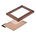 RPJC Solid Wood 8x10 inch Picture Frames and High Definition Glass for Table Top Display and Wall Mounting Photo Frame Brown