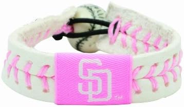 GameWearMLB San Diego Padres Pink Baseball Bracelet