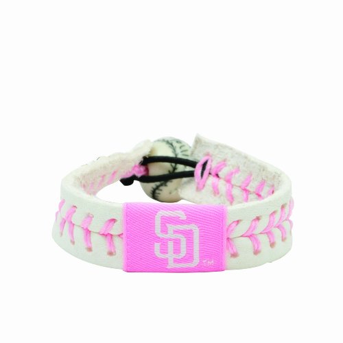 GameWearMLB San Diego Padres Pink Baseball Bracelet