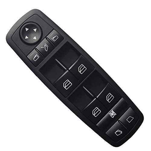 Beneges Master Power Window Switch Compatible with 2006-2012 Mercedes Benz ML350 W251 X164 GL450 R350 R280 Front Left Driver Side Control Switch 2518300390
