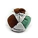 Dragonfly Footbags Brown, Light Green, and White Nemesis 14 Panel SandFilled (Hacky Sack)