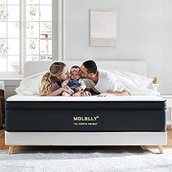 Molblly King Mattress, 10 Inch Hybrid Mattress in a