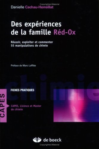 Des  expériences de la famille réd-ox