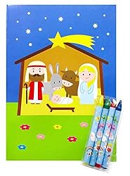 Tiny Mills Christian Religious Coloring Book Set