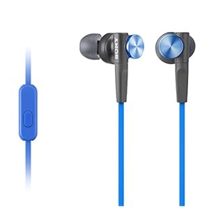 Sony-MDR-XB50AP-In-Ear-Extra-Bass-Headphones-with-In-Line-Control-Blue Sony MDR-XB50AP In-Ear Extra Bass Headphones with In-Line Control - Blue
