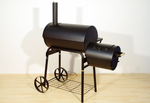 Smoker BBQ Grill Grillwagen Holzkohlegrill Kamingrill XL 32 kg – Bild 3