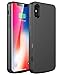 iPhone X Battery Case, Foxin 3800mah Extended Battery Charger Case Rechargeable Power Bank Battery Charging Case for iPhone X, Full Protection (Black)
