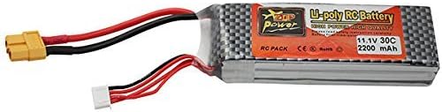 Techleads Lithium Polymer Battery 11.1 V 2200 mAh 25C for RC and Planes Rechargeable Power Supply for RC Cars and Quadcopter