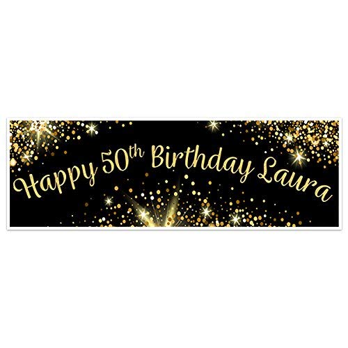 50th Birthday Banner Handmade