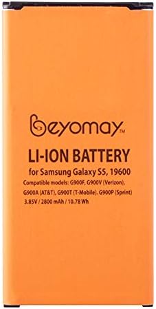 Galaxy S5 Battery EB-BG900BBEGWW Replacement Battery for Samsung S5 I9600 G900H G900V G900A G900T G900P G900F [ Li-ion 2800mAh with NFC ]