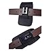 Samsung Galaxy S5 , Galaxy S6 , Galaxy S7, Galaxy S8 ~ Heavy Duty Black Nylon Canvas Flap Vertical / Horizontal Case with Steel Belt Clip Holster + Carabiner D Ring Hook for Galaxy S5 , S6 , S7 , S8