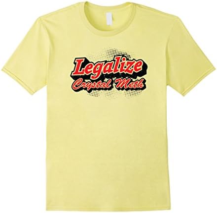 Men's Crystal Meth Shirt Small Lemon