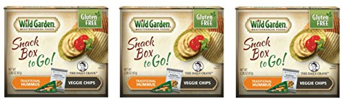 Wild Garden Snack Combo To Go, Hummus and Veggie Chips-Traditional-2.36 Oz-3 Pack