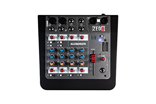 Allen & Heath ZED-6 Compact 6-Input Analog Mixer