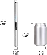 SUPRUS Electric Lighter Arc Windproof USB Rechargeable with Safety Lock Silver view 6