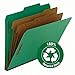 Smead 100% Recycled Pressboard Classification File Folder, 2 Dividers, 2